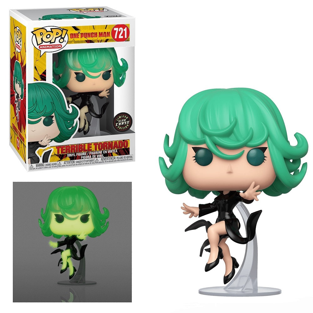 One Punch Man Pop! Vinyl Figure Terrible Tornado [GITD Chase] [721] - Fugitive Toys