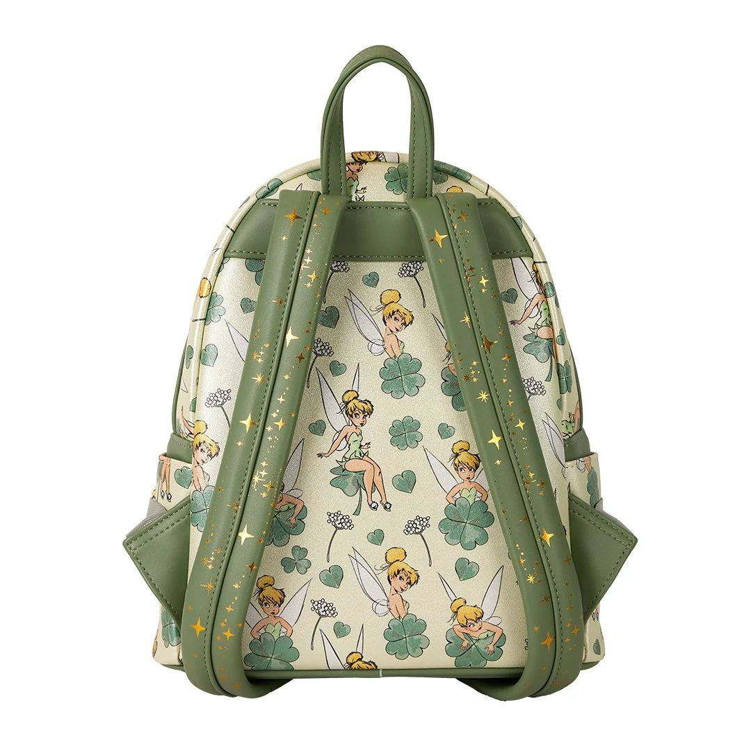 Loungefly x Disney Peter Pan Tinker Bell Clover All-Over Print Mini Backpack - Fugitive Toys