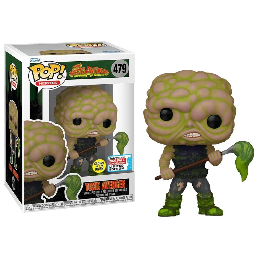 The Toxic Avenger Pop! Vinyl Figure Toxic Avenger [GITD] [2023 Fall Convention] [479] - Fugitive Toys