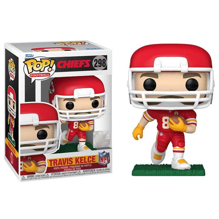NFL Pop! Vinyl Figure Travis Kelce [Kansas City Chiefs] [Running] [Red and White Uniform] [298] - Fugitive Toys