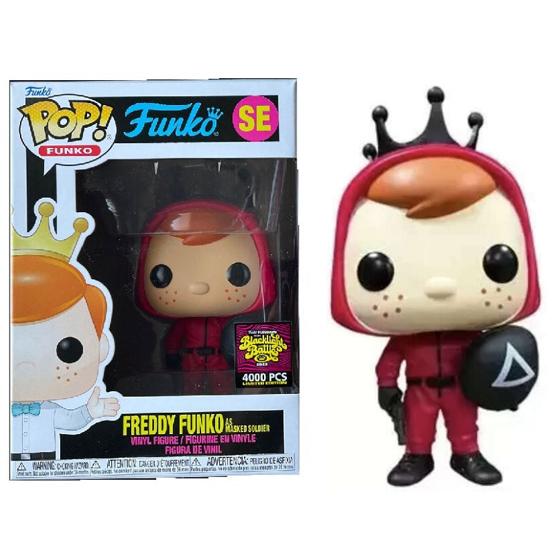Freddy Funko Pop! Vinyl Figure Masked Soldier [Squid Game] [Fundays 2022 Blacklight Battle] [SE] - Fugitive Toys
