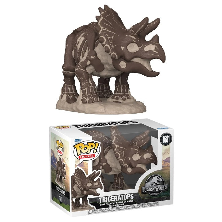 Jurassic World Pop! Vinyl Figure Triceratops [Fossil] [1681] - Fugitive Toys