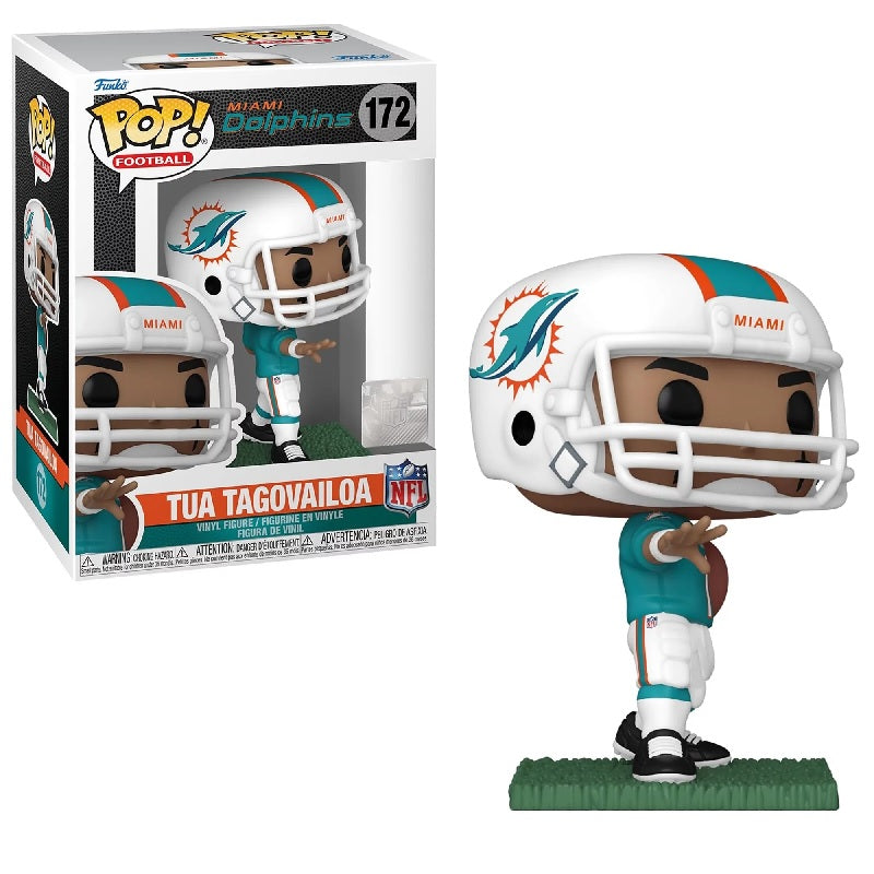 NFL Pop! Vinyl Figure Tua Tagovailoa Home Uniform (Miami Dolphins) [158] - Fugitive Toys