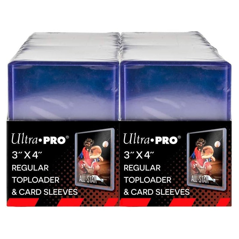 Ultra Pro 3" x 4" Clear Regular Toploaders and Sleeves Bundle [200 Count] - Fugitive Toys