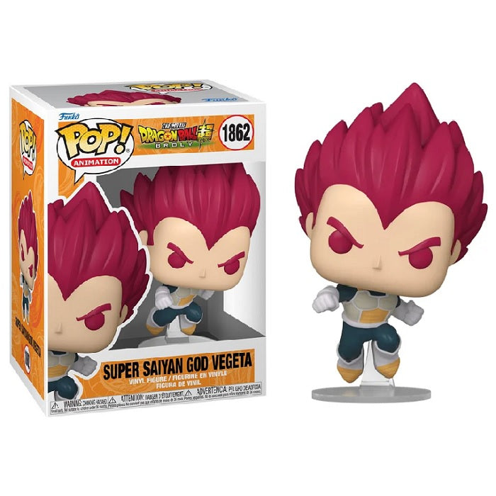Dragon Ball Z: Broly The Movie Pop! Vinyl Figure Super Saiyan God Vegeta [Punching] [1862] - Fugitive Toys
