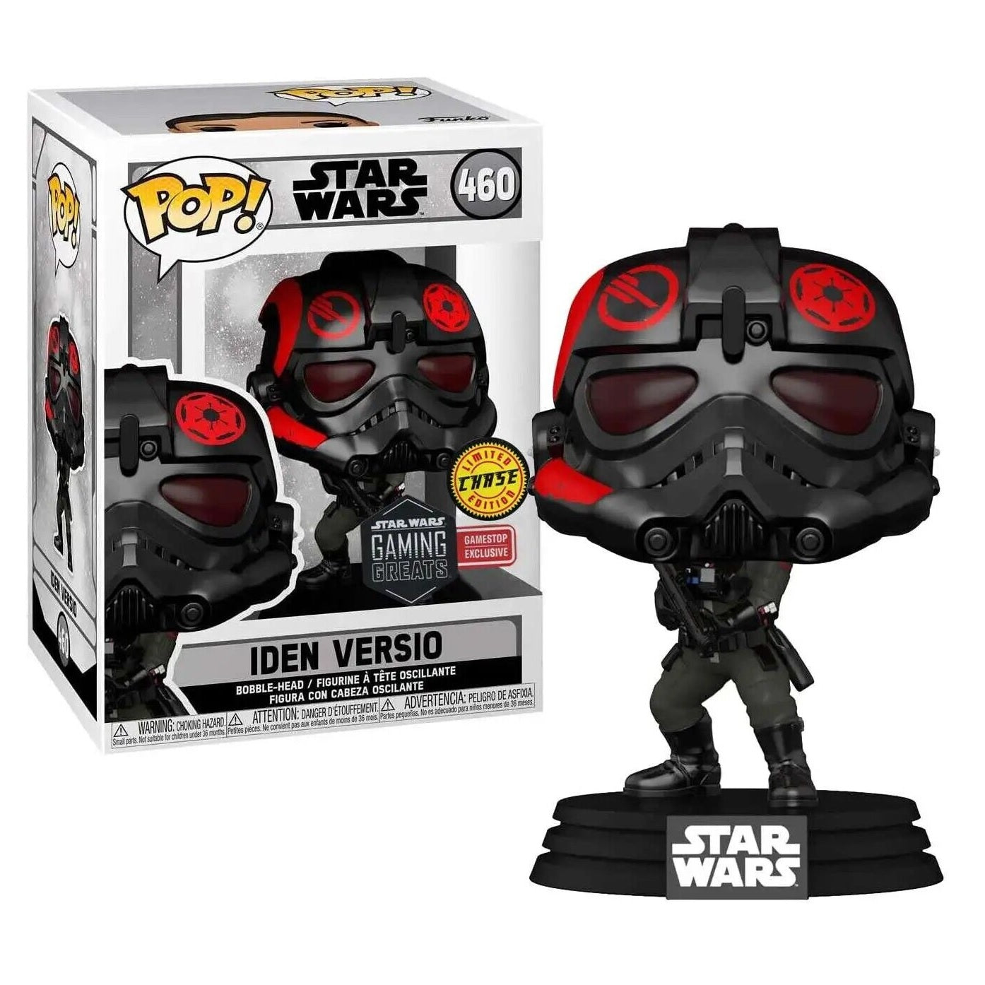 Star Wars Pop! Vinyl Figure Iden Versio with Helmet [Chase] [Exclusive] [460] - Fugitive Toys