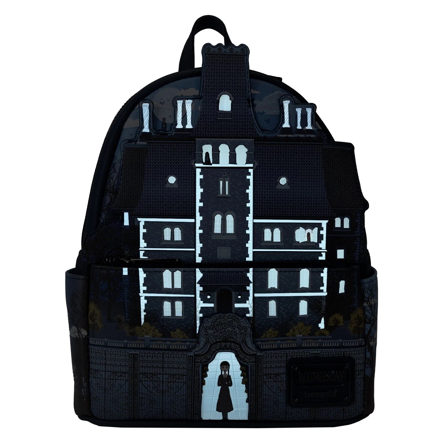 Loungefly x Wednesday Nevermore Academy Castle Glow Mini Backpack - Fugitive Toys