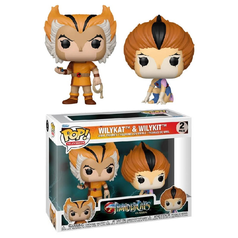 Thundercats Pop! Vinyl Figure Wilykat & Wilykit [2-Pack] - Fugitive Toys