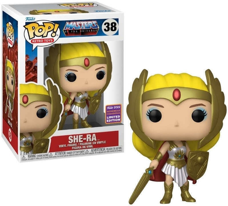 Masters of the Universe Pop! Vinyl Figure Metallic She-Ra [Wondrous Convention 2022] [38] - Fugitive Toys