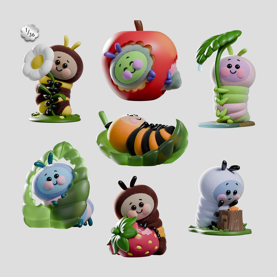 Kaleidos Creative Presents Wooly Bear and Friends Vinyl [1 Blind Box] - Fugitive Toys