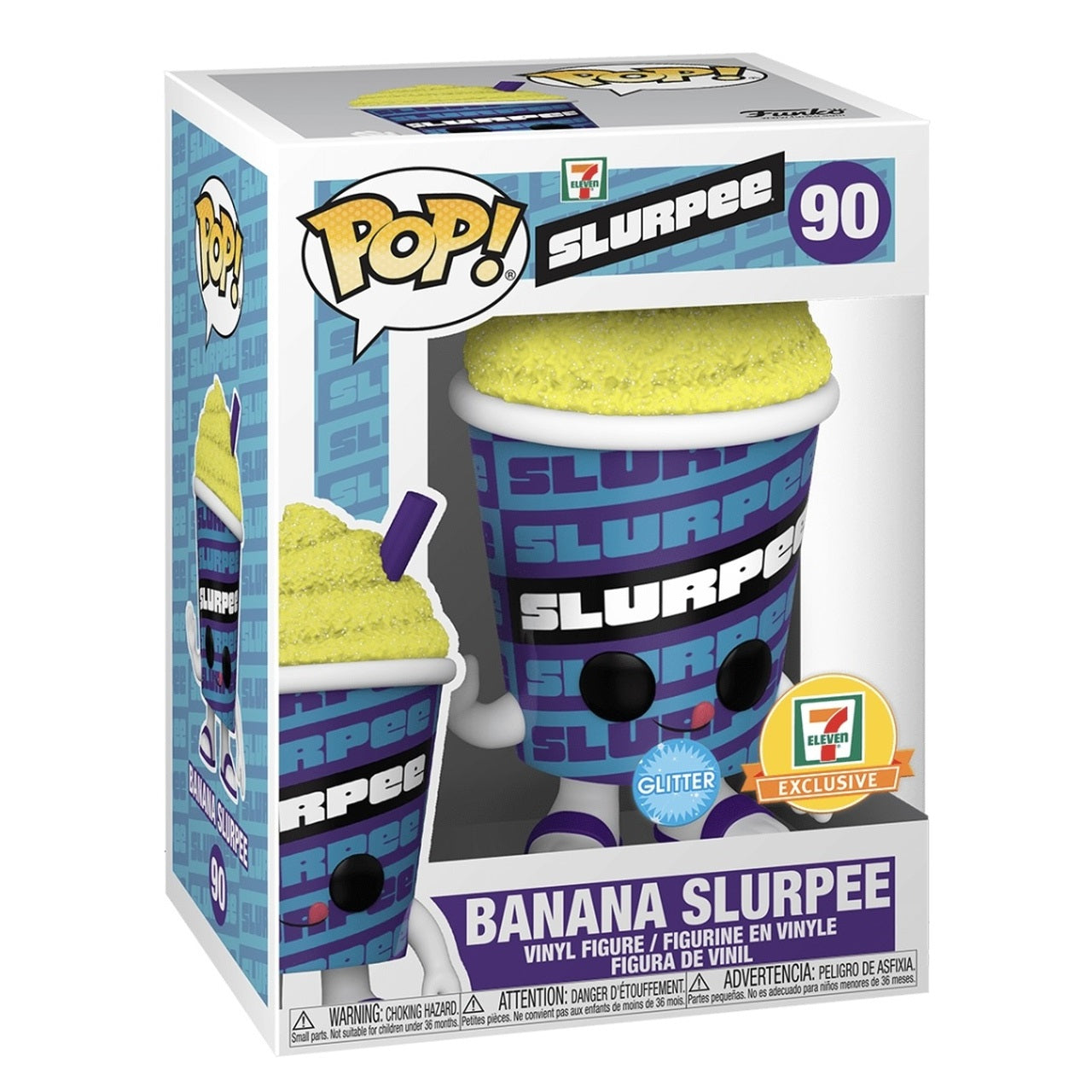 Ad Icons Pop! Vinyl Figure 7-11 Banana Slurpee (Glitter) [90] - Fugitive Toys