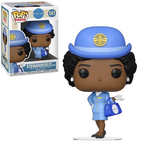 Ad Icons Pop! Vinyl Figure Pan Am Stewardess with Blue Bag [141] - Fugitive Toys