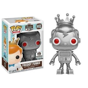 Funko HQ Pop! Vinyl Figures Silver Robot Freddy Funko - Fugitive Toys