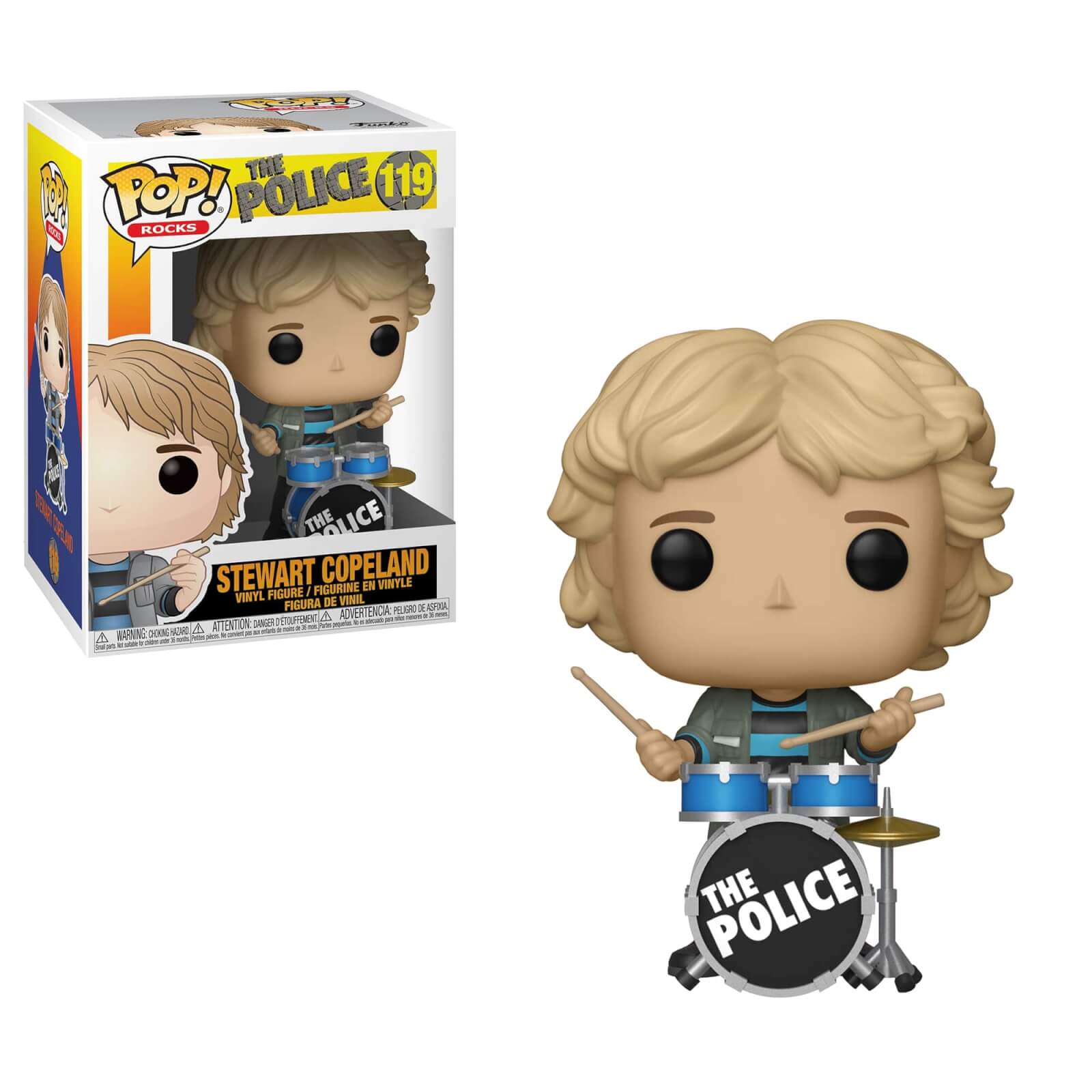 The Police Pop! Vinyl Figure Stewart Copeland [119] - Fugitive Toys