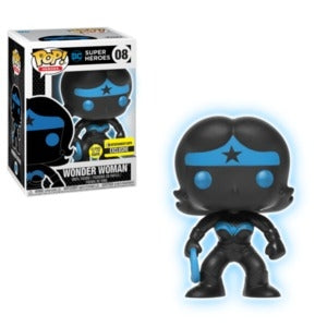 DC Super Heroes Pop! Vinyl Figures Glow In The Dark Wonder Woman Silhouette [8] - Fugitive Toys