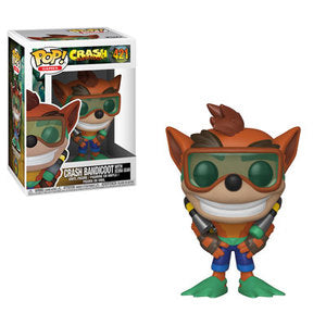 Crash Bandicoot Pop! Vinyl Figure Crash Bandicoot (Scuba Gear) [421] - Fugitive Toys