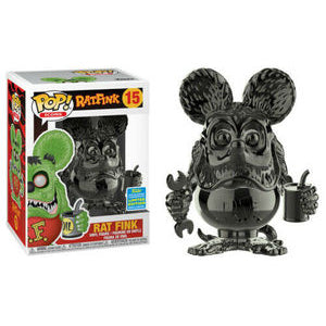 Icons Pop! Vinyl Figure Rat Fink (Black Chrome) (Summer 2019 Exclusive) [15] - Fugitive Toys