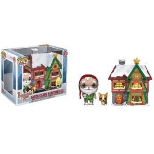 Peppermint Lane Pop! Vinyl Figure Santa Claus and Nutmeg with House [01] - Fugitive Toys