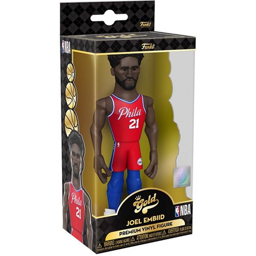 Funko Vinyl Gold Premium Figure: NBA Sixers Joel Embiid (City Edition) - Fugitive Toys