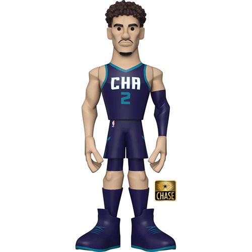 Funko Vinyl Gold Premium Figure: NBA Hornets LaMelo Ball CE 21 (Chase) - Fugitive Toys