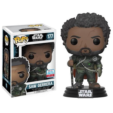 Star Wars Pop! Vinyl Saw Gerrera w/ Hair [Rogue One] [NYCC 2017 Exclusive] [177] - Fugitive Toys