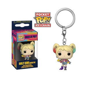 Birds of Prey Pocket Pop! Keychain Harley Quinn (Caution Tape) - Fugitive Toys