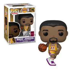 NBA Legends Pop! Vinyl Figure Magic Johnson (Lakers Home Jersey) [Los Angeles Lakers Magic] [78] - Fugitive Toys