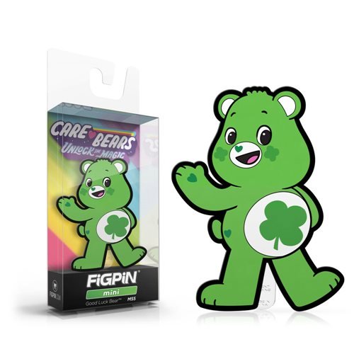 Care Bears Unlock the Magic: FiGPiN Mini Enamel Pin Good Luck Bear [M55] - Fugitive Toys