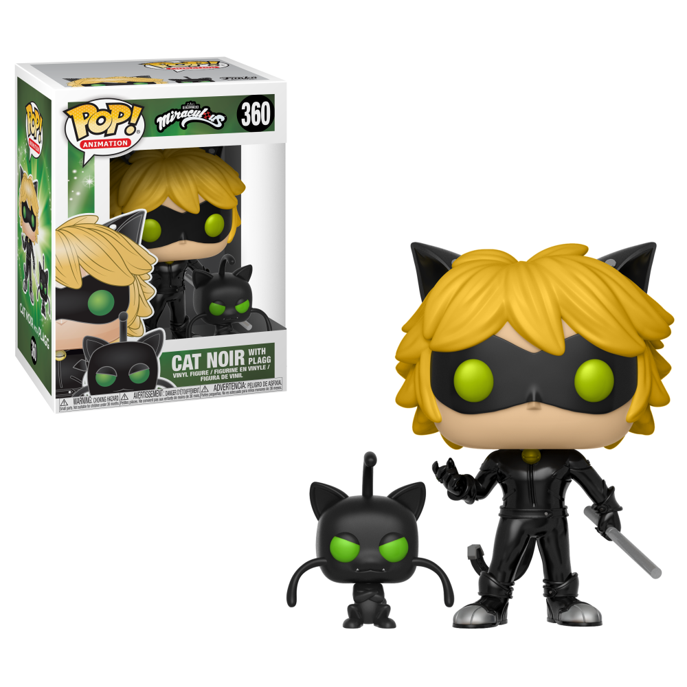 Miraculous Pop! Vinyl Figure Cat Noir with Plagg Buddy [360] - Fugitive Toys