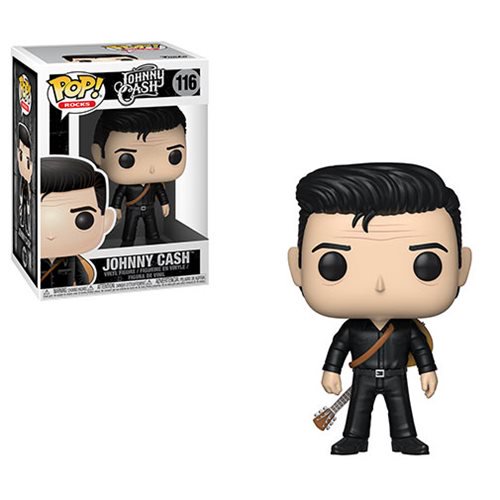 Rocks Pop! Vinyl Figure Johnny Cash in Black [116] - Fugitive Toys