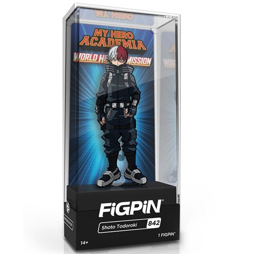 My Hero Academia World Heroes' Mission: FiGPiN Enamel Pin Shoto Todoroki [842] - Fugitive Toys