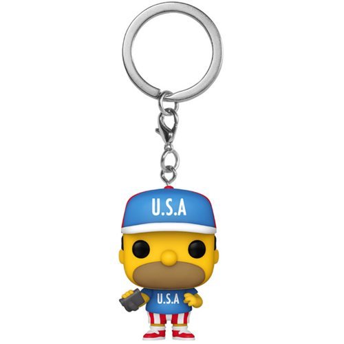 The Simpsons Pocket Pop! Keychain U.S.A. Homer - Fugitive Toys