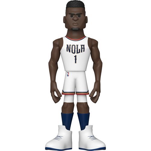 Funko Vinyl Gold Premium Figure: NBA Pelicans Zion Williamson (Home Uniform) - Fugitive Toys