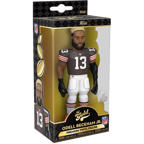 Funko Vinyl Gold Premium Figure: NFL Browns Odell Beckham Jr (Home Uniform) - Fugitive Toys