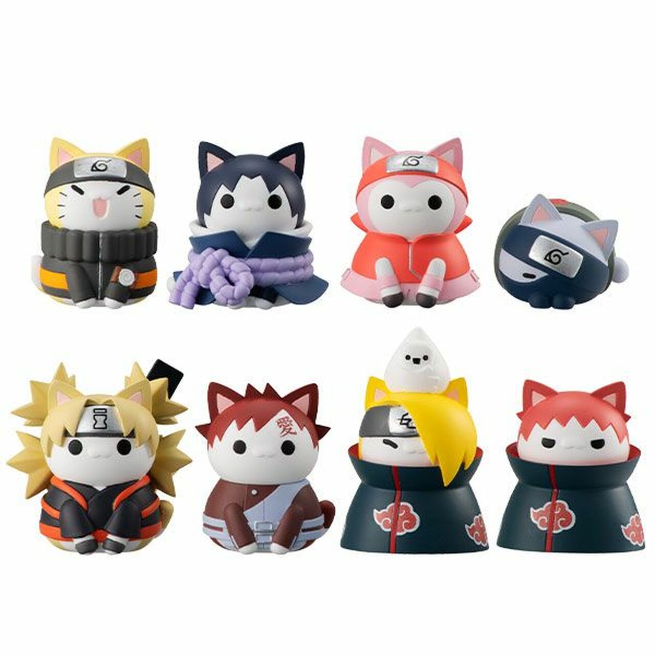 MegaHouse x Naruto Nyaruto Akatsuki's Attack Arc Mini Figure: (1 Blind Box) - Fugitive Toys