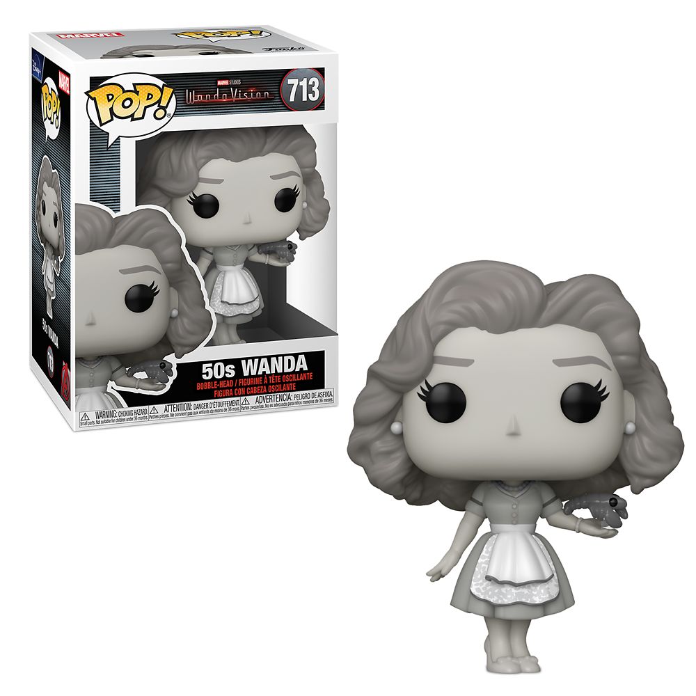 Marvel WandaVision Pop! Vinyl Figure 50s Wanda Black and White [713] - Fugitive Toys