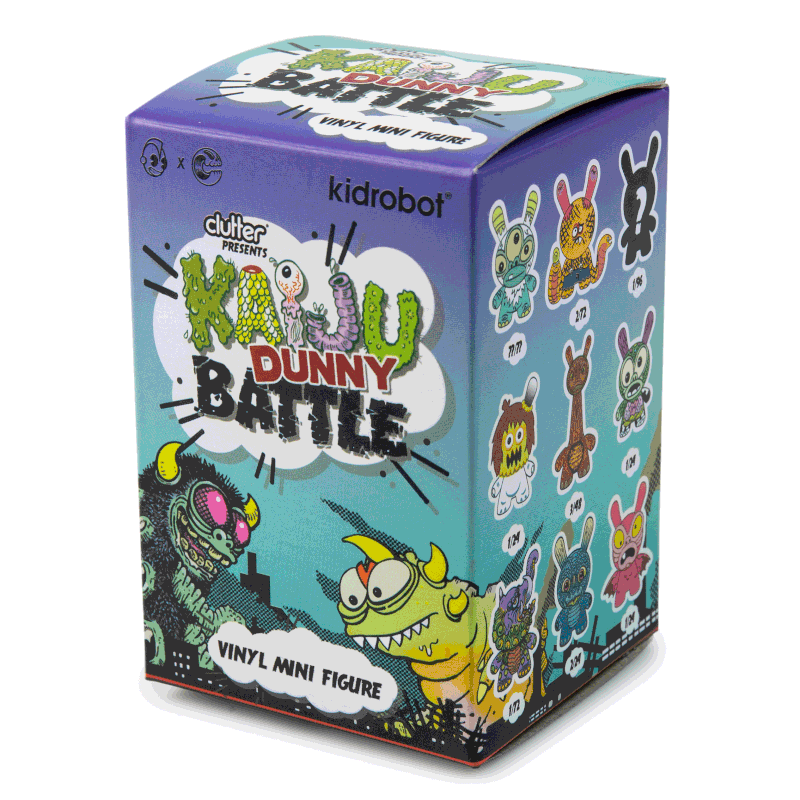 Kidrobot x Clutter Kaiju Battle Dunny Vinyl Mini Figure (1 Blind Box) - Fugitive Toys