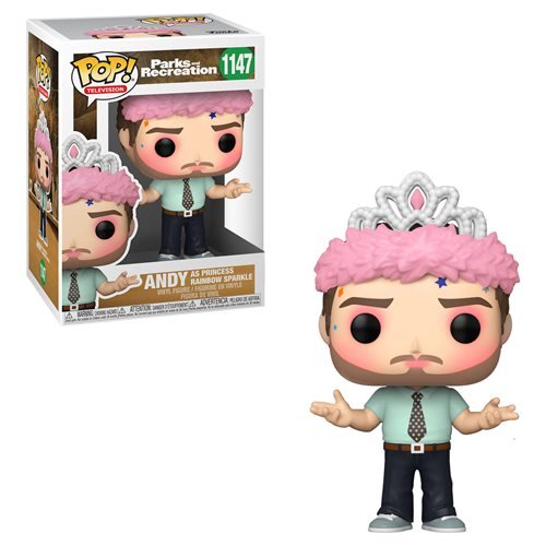 Parks and Recreation Pop! Vinyl Figure Andy as Princess Rainbow Sparkle [1147] - Fugitive Toys