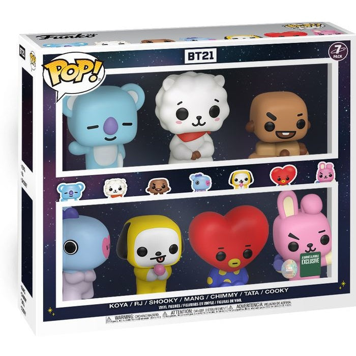 BTS Rocks Pop! Vinyl Figure BT21 (Barnes & Noble Exclusive) 7 Pack - Fugitive Toys