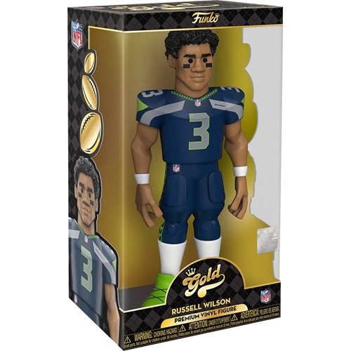 Funko Vinyl 12-Inch Gold Premium Figure: Seahawks Russell Wilson - Fugitive Toys