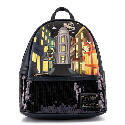 Loungefly x Harry Potter Diagon Alley Sequin Mini Backpack - Fugitive Toys
