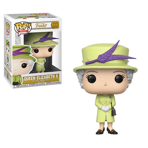 Royals Pop! Vinyl Figure Queen Elizabeth II Green [01] - Fugitive Toys