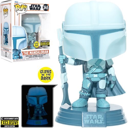 Star Wars Pop! Vinyl Figure The Mandalorian Hologram (Glows In the Dark) [345] - Fugitive Toys