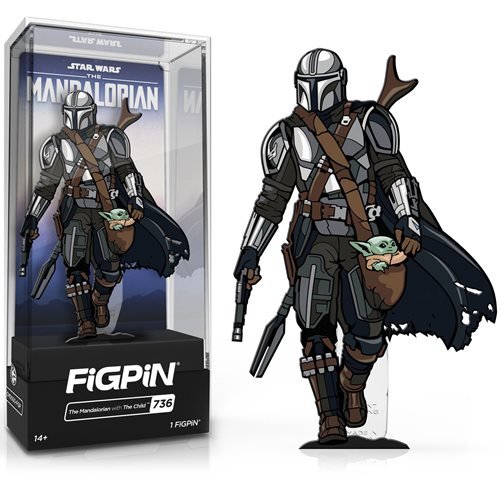 Star Wars The Mandalorian: FiGPiN Enamel Pin The Mandalorian with The Child [736] - Fugitive Toys