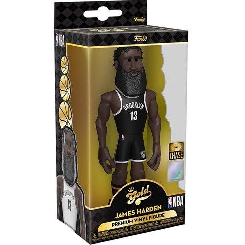 Funko Vinyl Gold Premium Figure: NBA Nets James Harden (Chase) - Fugitive Toys