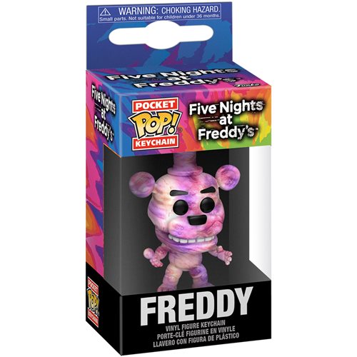 FNAF Tie Dye Freddy Keychain