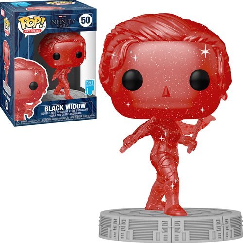 Marvel Avengers Infinity Saga Art Series Pop! Vinyl Figure Black Widow Red w/Case [50] - Fugitive Toys