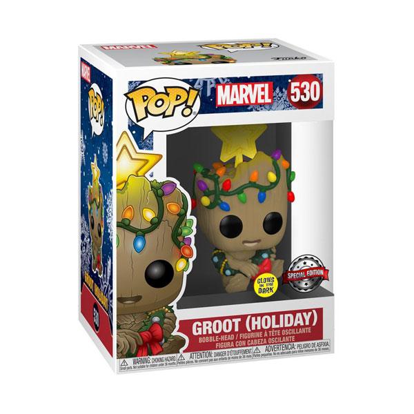 Marvel Pop! Vinyl Figure Holiday Groot (Glow In The Dark) [530] - Fugitive Toys