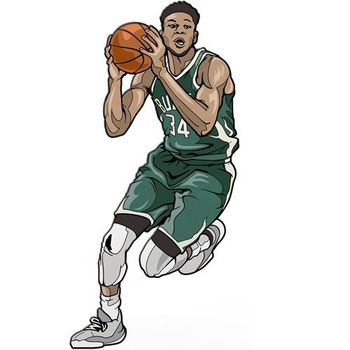 NBA Milwaukee Bucks FiGPiN Enamel Pin Giannis Antetokounmpo [S4] - Fugitive Toys