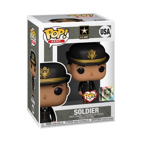 Military Pop! Vinyl Figure Army Soldier Female Dress Blues (Hispanic) - Fugitive Toys